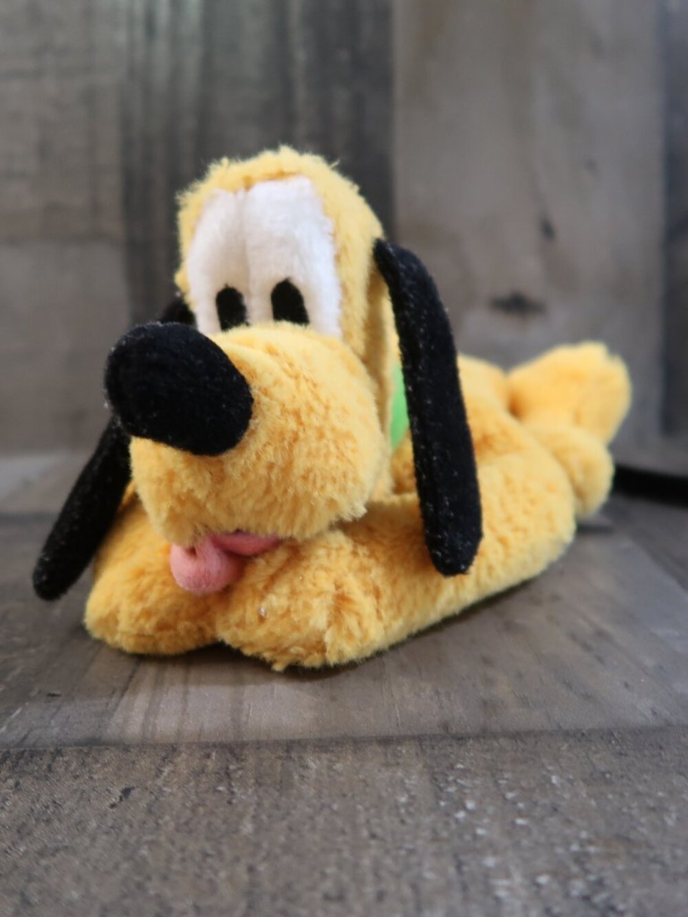 Authentic Disney Parks Pluto Small 10" Bean Plush Toy Embroidered Collar